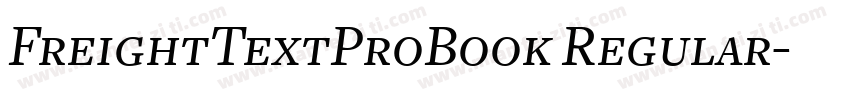 FreightTextProBook Regular字体转换